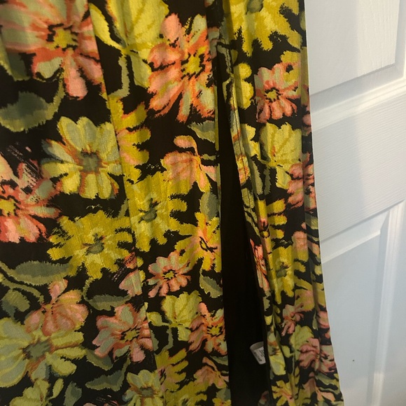 Free People Floral Maxi Dress - Black and Green - Picture 4 of 4